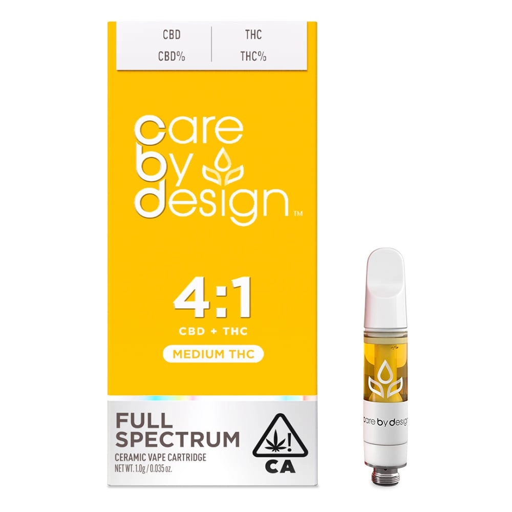 4:1 Vape Cartridge, 1 gram Care By Design Vape Cartridge