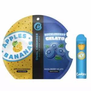 Cookies Dual Chamber Disposable (3 in 1) - Apples & Bananas (SH) + Huckleberry Gelato (IH)