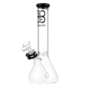 Glasscity Beaker Ice Bong | 10 inch | Greyish