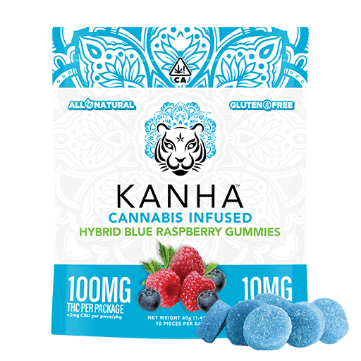 KANHA | Blue Raspberry – Hybrid Gummies – 100mg