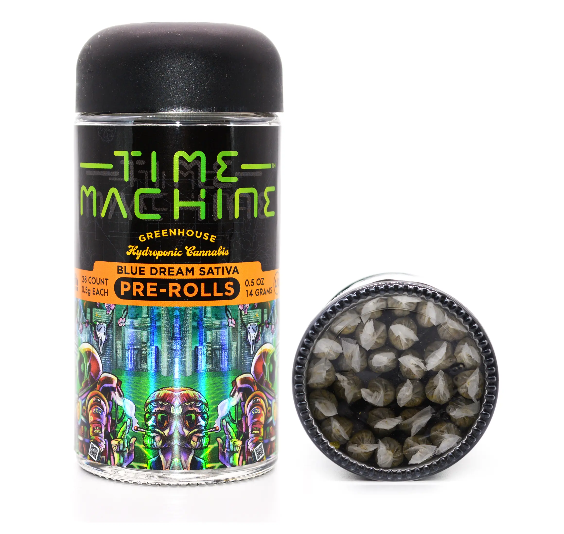 TIME MACHINE | Starberry Cough Prerolls – 28 Pack 14g (0.5g Each)